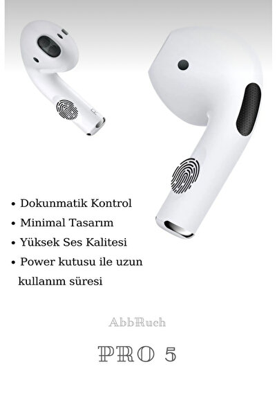 EMİN ENSAR HOME Süper Ses Kaliteli Pro 5 Los Android Uyumlu Dokunmatik Bluetooth Kulaklik 8d Stereo Hd Ses