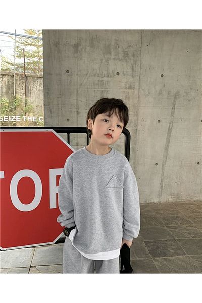 barin kids طقم سويت شيرت للجنسين للأطفال والرضع / حضانة، بدلة رياضية