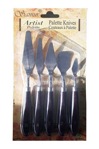 Samur Metal Spatula ve Bıçak Seti - No: 1-2-3-4-5