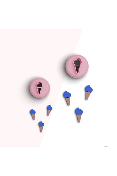 brocutters Ice Cream Mini Polymer Clay Cut - Jewelry and Cookie Molds, Ceramic Clay Mold No:361