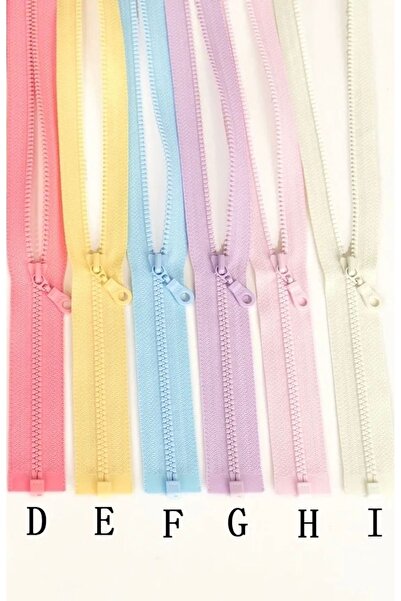 e tuhafiye 5 bucăți fermoar cu dinți de os în tonuri pastel + 1 cadou (în int...