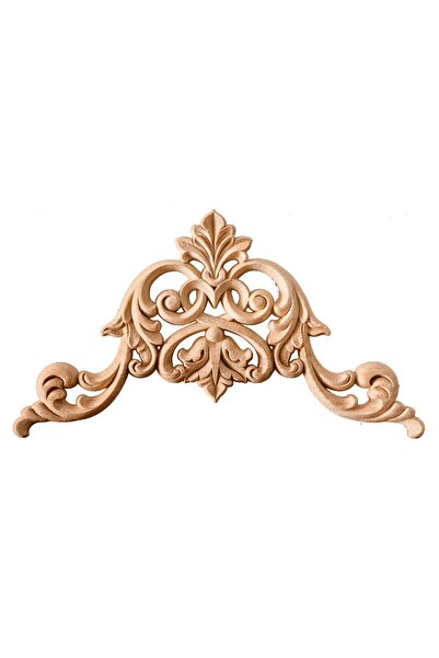 ALTIN İŞ Köşe Aplik Dekoratif Aksesuar Boyanabilir Işlemeli Ahşap 35x35x1,2 C...