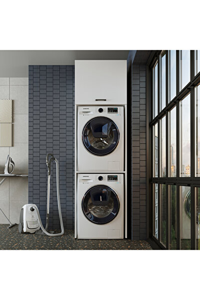 ROOMART Banyo Dolabı 231,2 x 67 cm Çamaşır Ve Kurutma Makinesi Dolabı