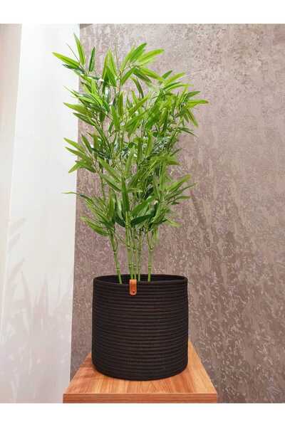 REYGON TEKSTİL Hasır Saksılık Yuvarlak çok amaçlı Sepet Saksılık çap 23 boy 20