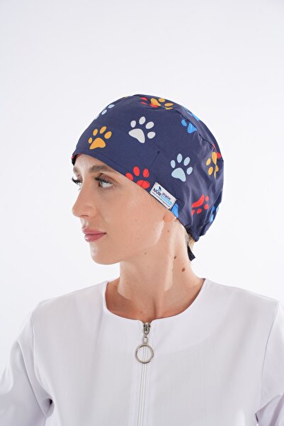 Nur Medikal Giyim Pati Desenli Desenli Unisex Cerrahi Bone Doktor Veteriner B...