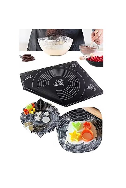Freecook Free Cook En Büyük Boy Silikon Hamur Açma Matı, Ölçekli Hamur Açma A...