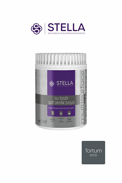 Stella SU BAZLI SAF AKRİLİK BOYA ANTRASİT 500 ML.