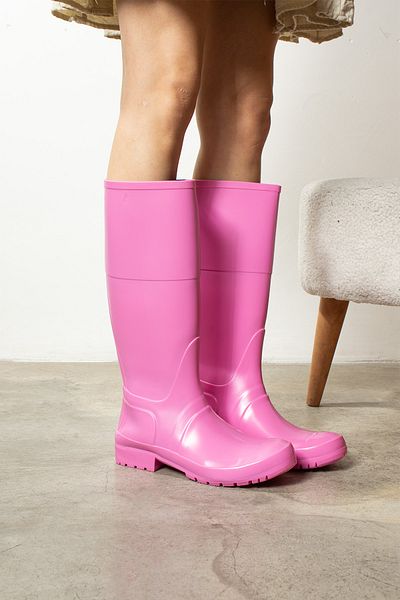wolk shoes Hunterr női vízálló esőcsizma - RÓZSASZÍN