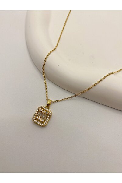SERAS BOUTIQUE ACCESSORİES علياء الرغيف الفرنسي الصلب قلادة