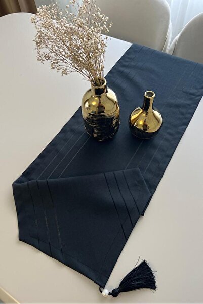 Gülce Home Collection Lara Runner Örtüsü Siyah 40x145