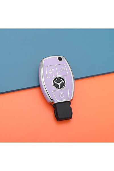 AYZ GARAGE حافظة مفاتيح من مادة البولي يوريثان الحراري من مرسيدس بنز باللون ا...