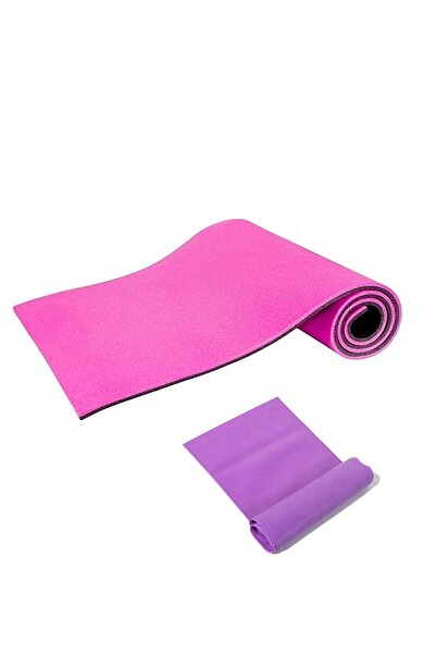 Tosima 8mm Pilates Mat Pilates Lastiği Seti Yoga Matı Egzersiz Minderi Pilates Seti Yoga Seti