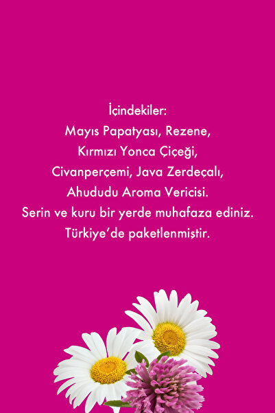 Mesh Stick Regl Dönemine Özel Çay Özel Gün Pms Bitki Çayı 16'lı