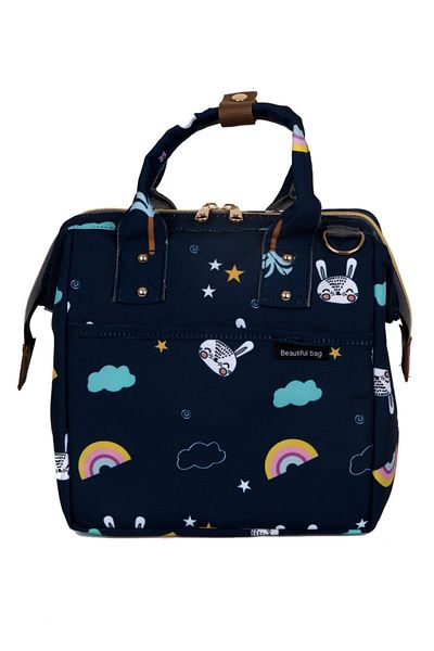 beautiful bag Термоизолирана водоустойчива термо чанта за носене на храна, кутия за обяд, тъмносиня