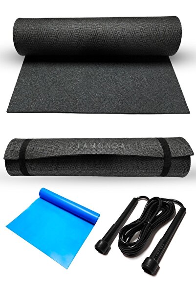 Glamonda Pilates Yoga Minderi Orta Sert Direnç Lastiği Ve Atlama Ipi Egzersiz...