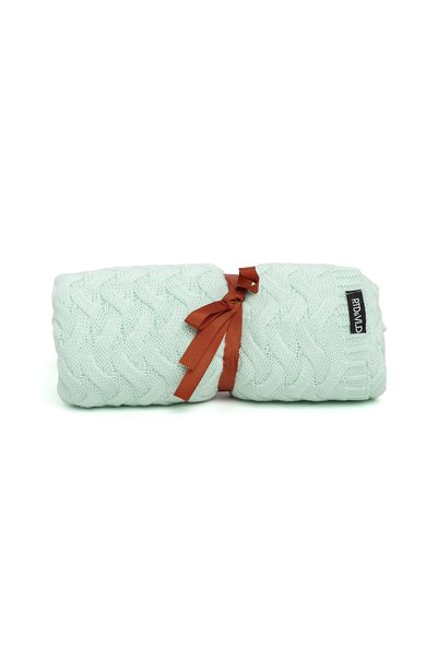 RTD&VLD Rtd & Vld Mint Knitted Patterned New Year Concept Knitwear Tv Blanket...