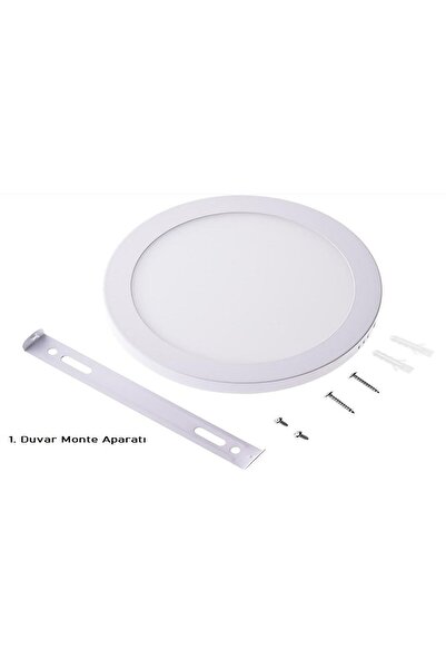 Cata 25w Beyaz Kasa Sıva Üstü Oval Led Panel Armatür Ct-5271b-b Beyaz Işık