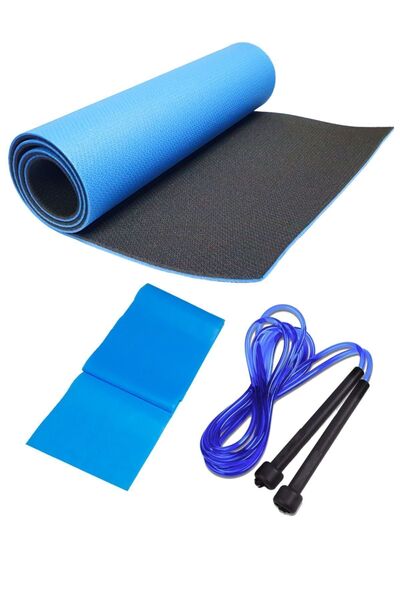 Tosima Set de exerciții Pilates triplu, cu două fețe, 8 mm, pernă de Pilates,...