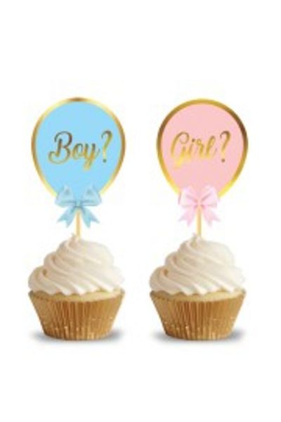 eğlencemarketi Toothpick Foil Printed Gender 10 Pieces