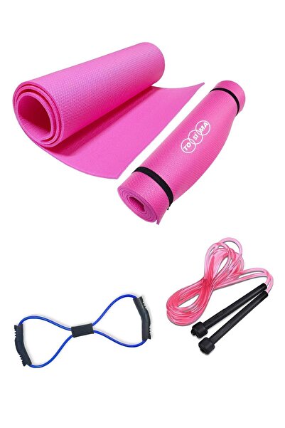 Tosima Pilates Minderi Sekizgen Direnç Lastiği Ve Atlama Ipi Seti Egzersiz Seti Pilates Seti