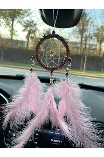 Araç Balkon Aksesuar El Yapımı Pembe Bebek Odası, Kapı Süsü, Araba Dikiz Ayna...