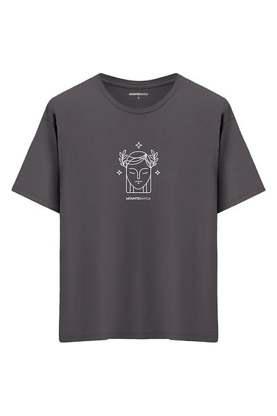 Mounte Bianca Unisex Başak - Υπερμεγέθη μπλουζάκι