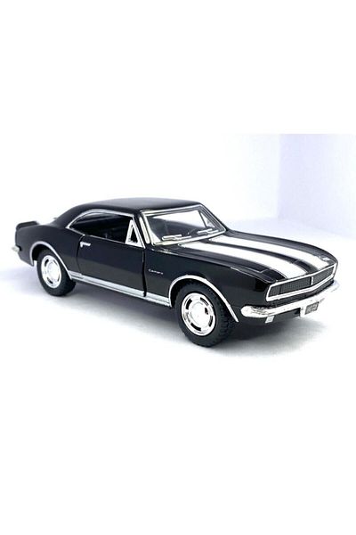 Kinsmart 1967 شيفروليه كامارو Z/28 (مخطط) - سحب قطرة 5 بوصة. سيارة موديل مرخصة، لعبة سيارة 1:37