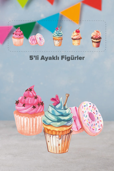 eddadijital Ayaklı Maket Figür Dondurma Konsepti Masa Üstü