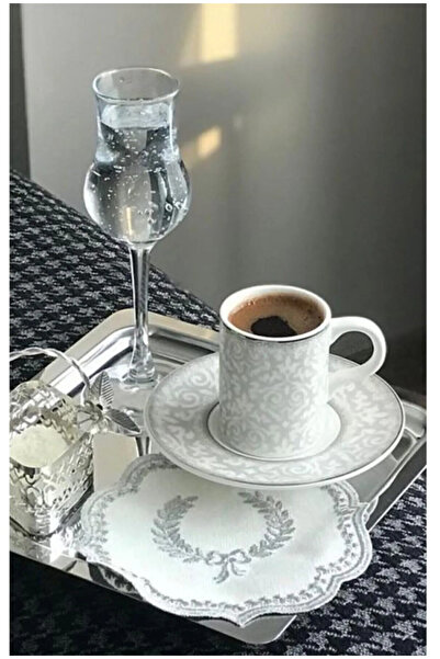 farklı evim إكسسوار مربع فاخر / صينية تقديم القهوة والشاي والديكور المكونة من 6 قطع من الفولاذ المقاوم للصدأ المسطح