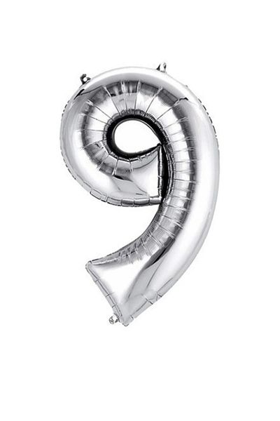 SYC GROSS 9 Foil Number Balloon 16 inch 36 cm