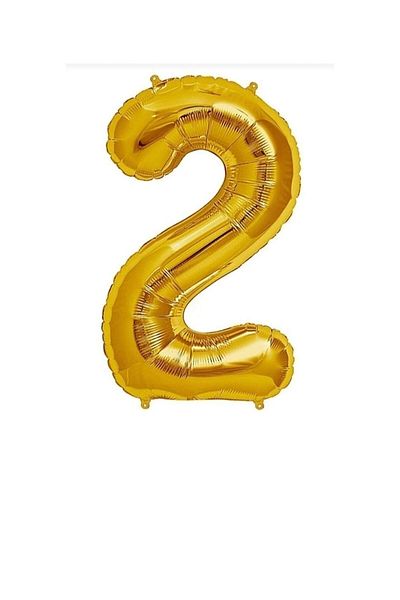 SYC GROSS 2 Years Old Foil Number Balloon 16 inch 36 cm