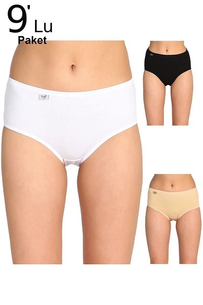 Momslab Pachet de 9 chiloți Bato din Lycra - ELF568T0924CCM9