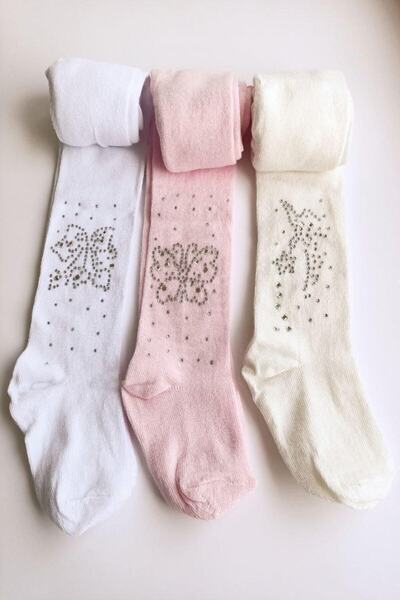 jilly jo Set of 3 Cotton Jewelled Panties for Girls - Mixed Color