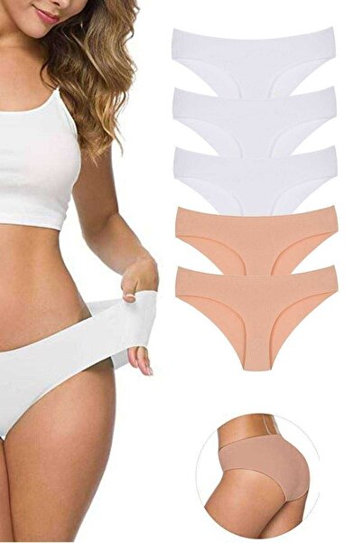 jilly jo Set de 5 chiloți pentru femei, tăiați cu laser, fără sudură - flexibili și de ridicare