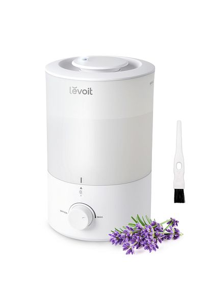 Levoit مرطب مزدوج LEVOIT 150 لغرفة النوم الكبيرة، ترطيب بالموجات فوق الصوتية سريع وهادئ