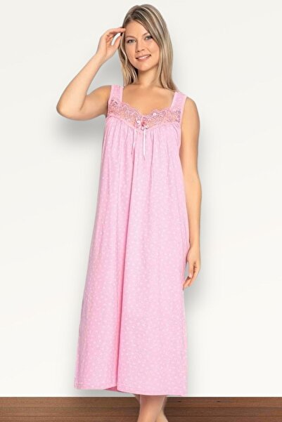 Nitesheys Cămașă de noapte din bumbac pieptănat, fără mâneci, fără mâneci - p...