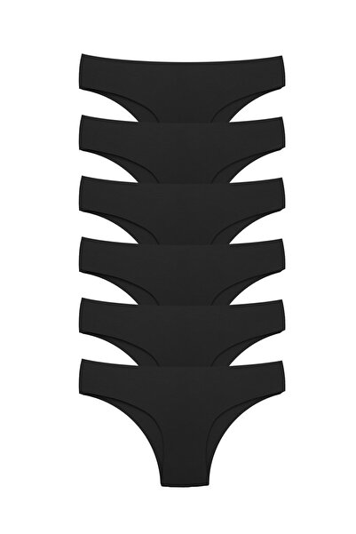 bejamonti chocolate baby kids Pachet de 6 chiloți negri tăiați cu laser pentr...