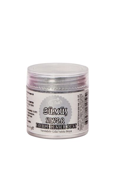 Dr. Gusto Dr Gusto Yenilebilir Metalik Toz Boya Gümüş 4 Gr