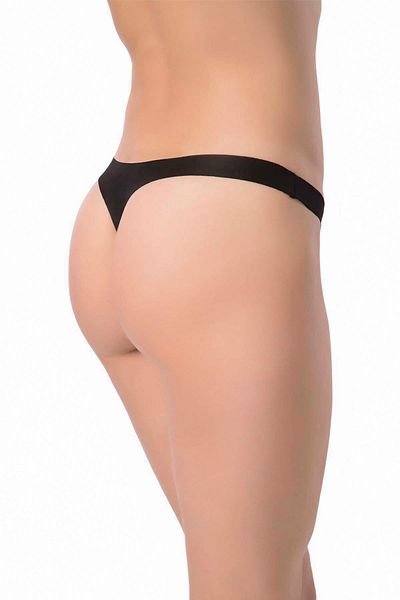 Momslab Chiloți tanga de damă negri tăiați cu laser - Set de 3
