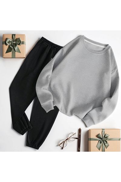 İnsane Minds Unisex Χοντρό ριχτάρι φούτερ και φούτερ κοστούμι BOTTOM-TOP