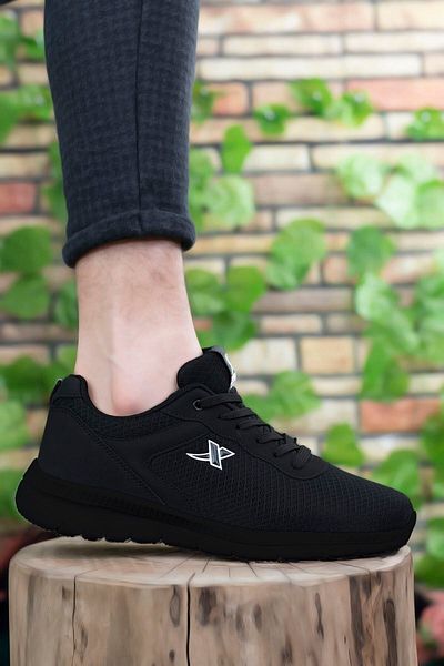 Riccon Černé černé unisex ultra lehké tenisky0012065