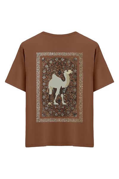 Mounte Bianca Unisex Cammello - Μπλουζάκι Oversize