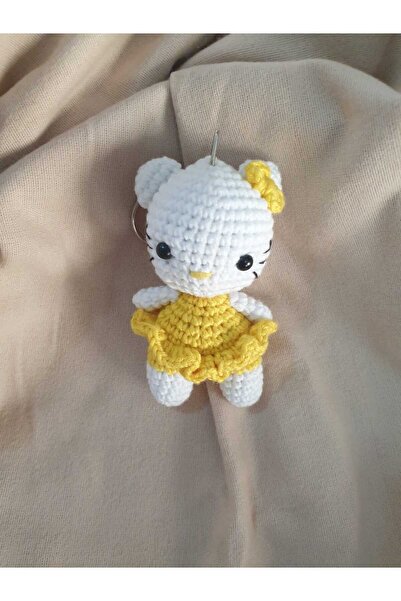 On marifet yün ve hobi dünyası amigurumi örgü anahtarlık hello kitty