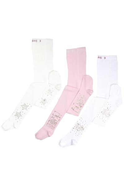 bejamonti chocolate baby kids مجموعة بونبونيتي مكونة من 3 جوارب طويلة منقوشة ...