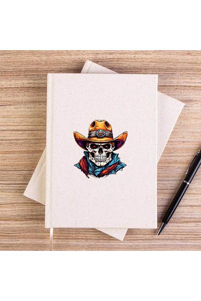 Z zepplin Caiet de pânză necăptușit cu craniu de cowboy Sherif