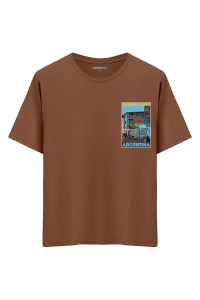 Mounte Bianca Unisex Buenos Aires - Υπερμεγέθη μπλουζάκι