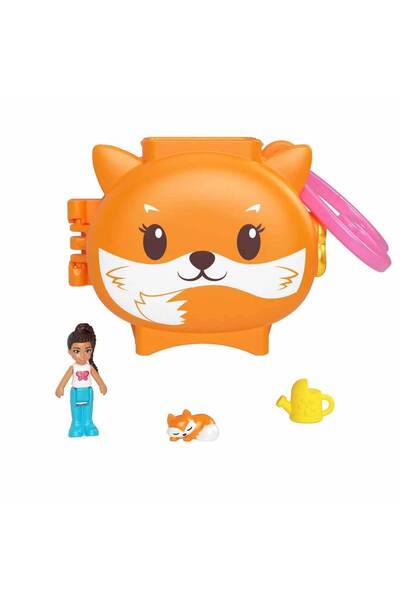 Polly Pocket Sevimli Hayvanlar Kompakt Oyun Seti GYV99 - Tilki
