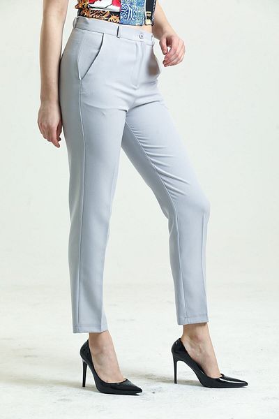 Sense Trousers - Atlas Fabric Trousers on the Ankle| Pnt19003 Gray