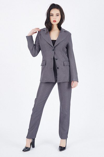 Sense Buttoned Lined Jacket |   Ckt32978 Gray