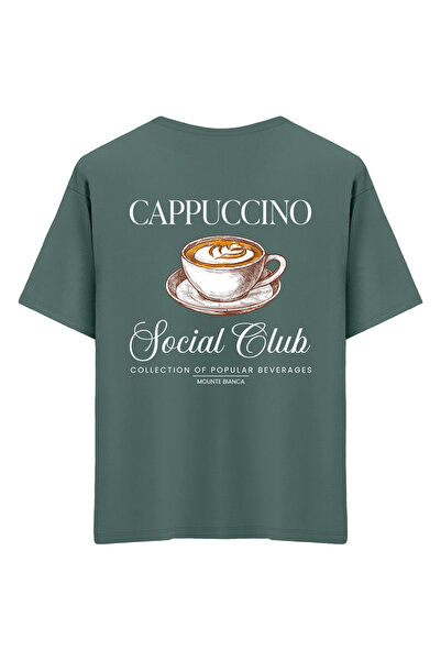 Mounte Bianca Unisex kapućino - Oversize kroj T-shirt